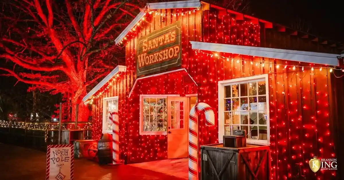 Dazzling lights at Christmas in Branson transforms into a festive wonderland during the holiday season.