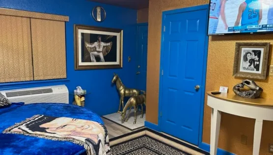 Indulge in opulence with our King Theme Room, featuring exquisite decor and premium amenities for a royal experience.