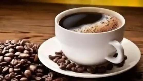 fresh and healthy morning with black coffee